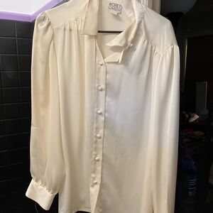 Ivory button up dress shirt